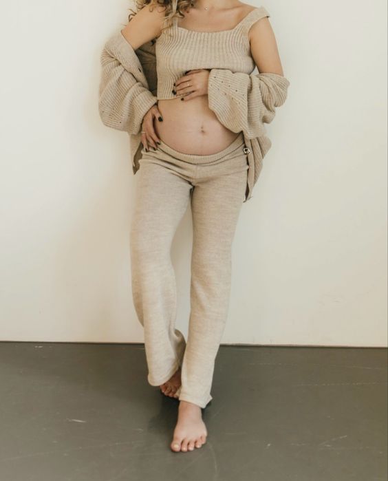 Костюм жіночий трійка вʼязаний кардиган