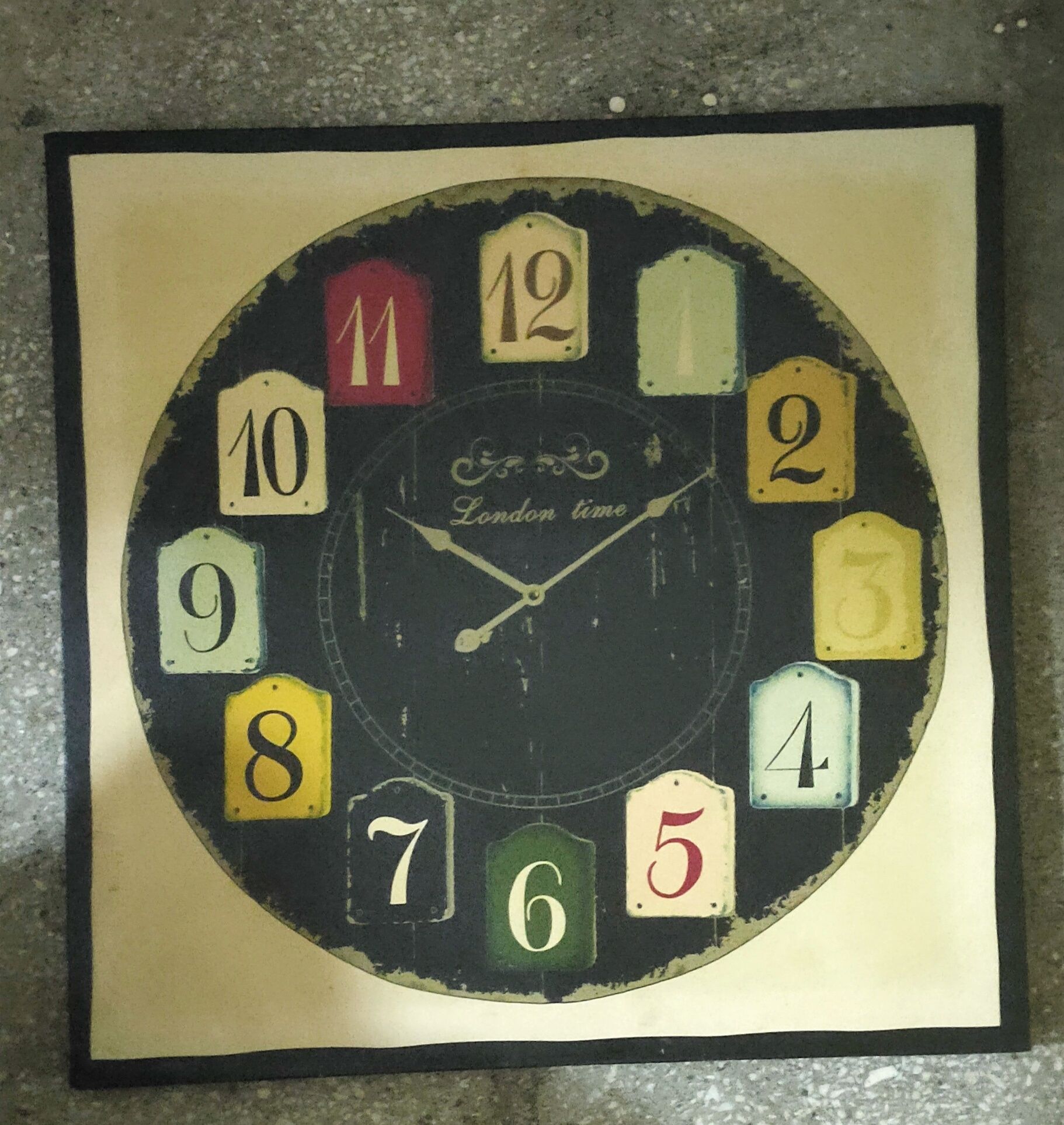 London time obrazek drukowany przedstawiający zegar