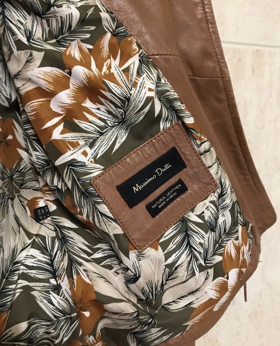 Кожаная куртка Massimo Dutti (массимо дутти) косуха, кожанка, курточка