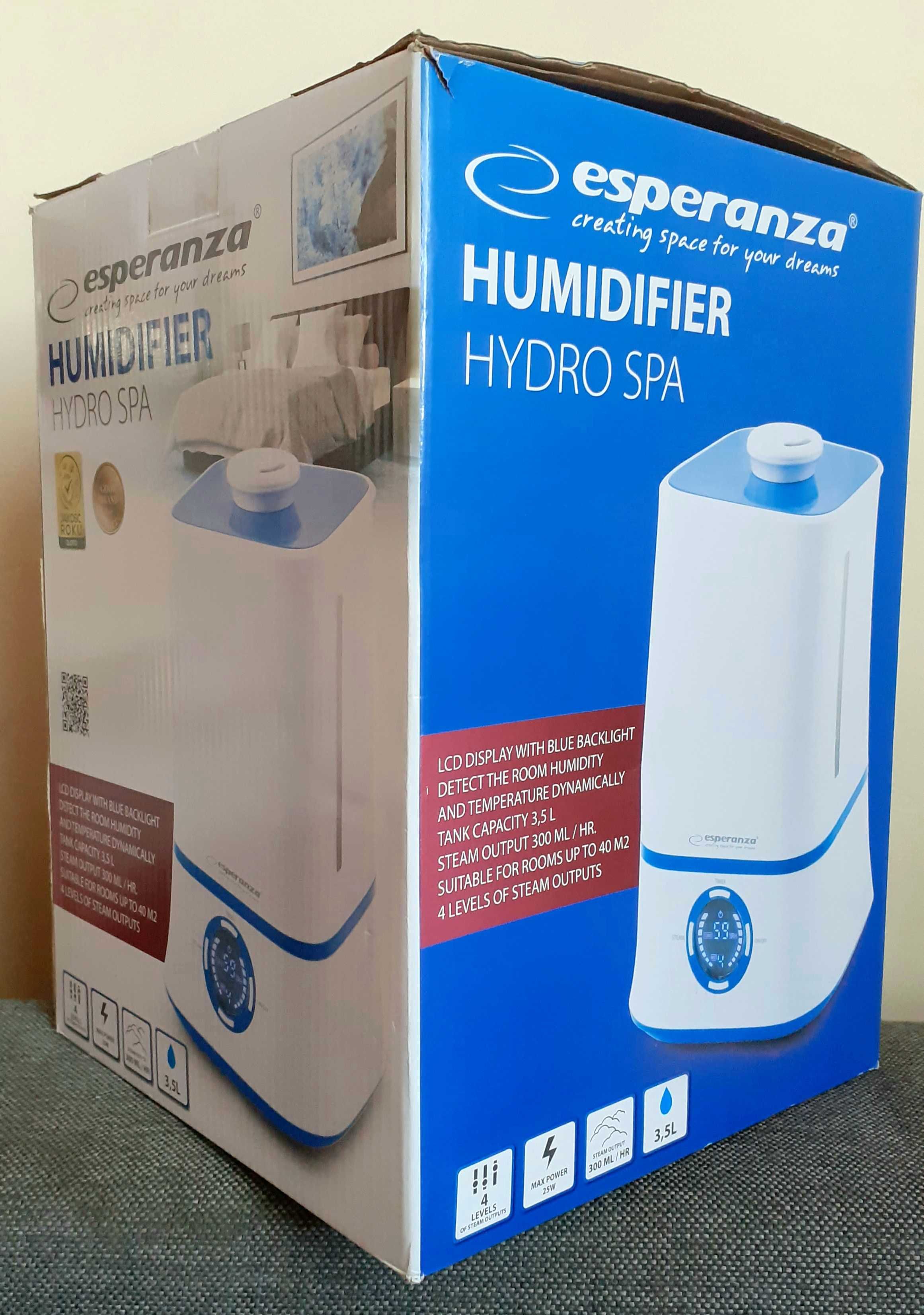 NOWY nawilżacz powietrza Humidifier Hydro SPA Esperanza