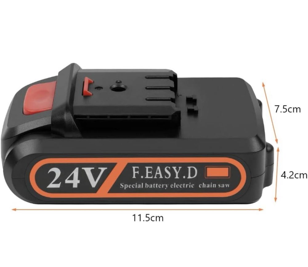 Bateria mini motosserra portátil 24V - NOVO