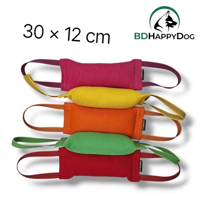 Gryzak szarpak dla psa z dwoma rączkami-MIĘKKI-30x12cm.NYLCOT