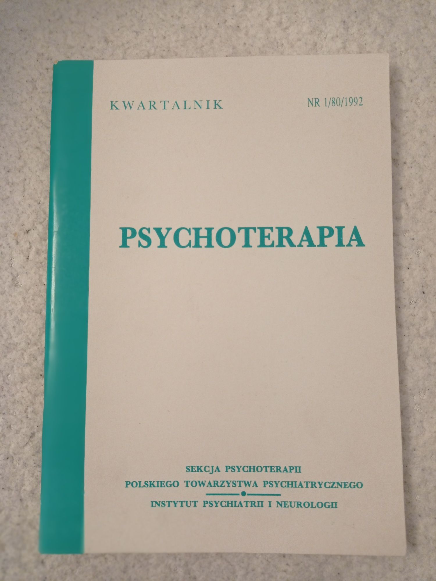 Psychoterapia. Kwartalnik 1/80/1992
