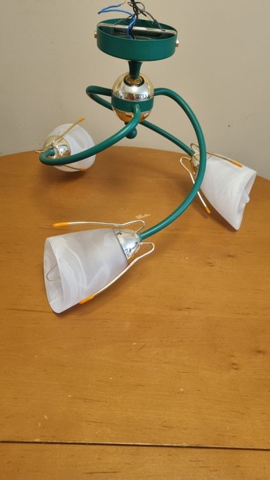 Żyrandol metalowy trójramienny