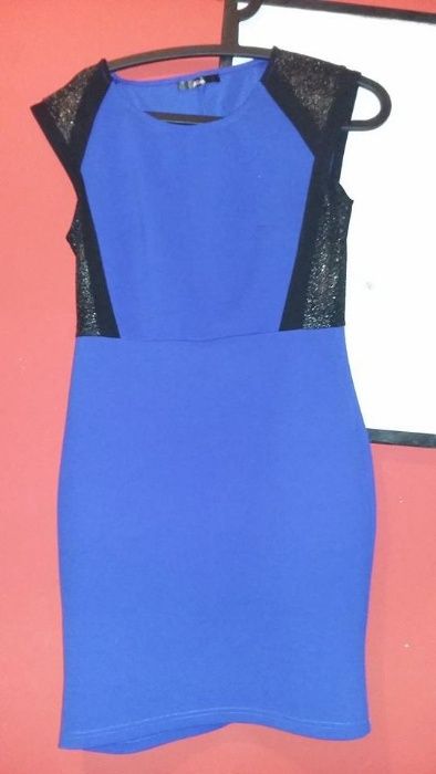 Vestido de cerimonia azul escuro novo