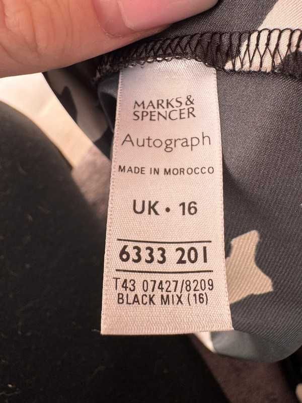 Wzorzysta bluzka z krótkim rękawem - Autograph rozm. XXL