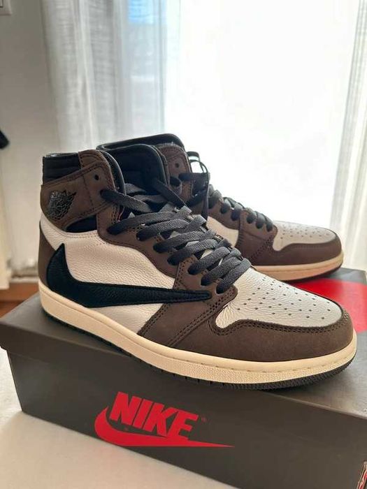"Buty Trampki"Jordan_1_Retro_High_OG_SP_Travis_Scott_Mocha r.46