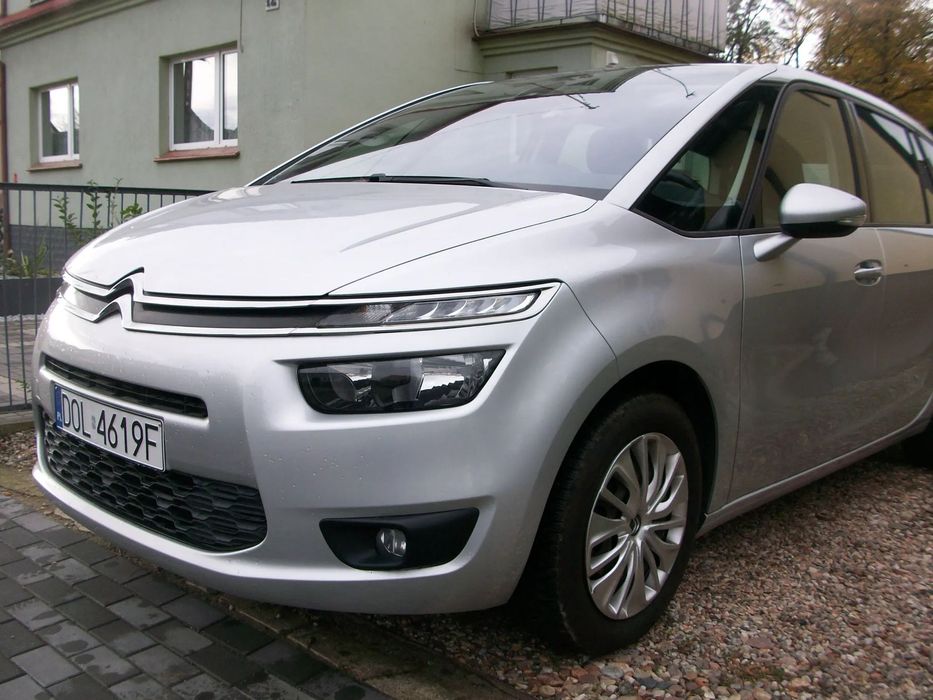 Citroën C4 Grand Picasso STAN salon/bogata wersja/niski przebieg 118tyś/serwis ASO/7 osobowy/PL