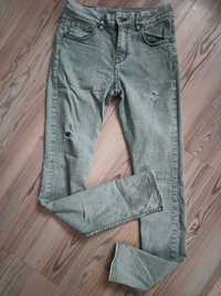 Super spodnie zielony dżins