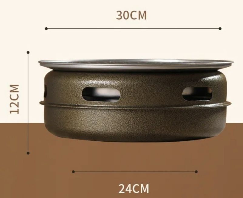 churrasqueira coreana portátil a carvão anti-fumo