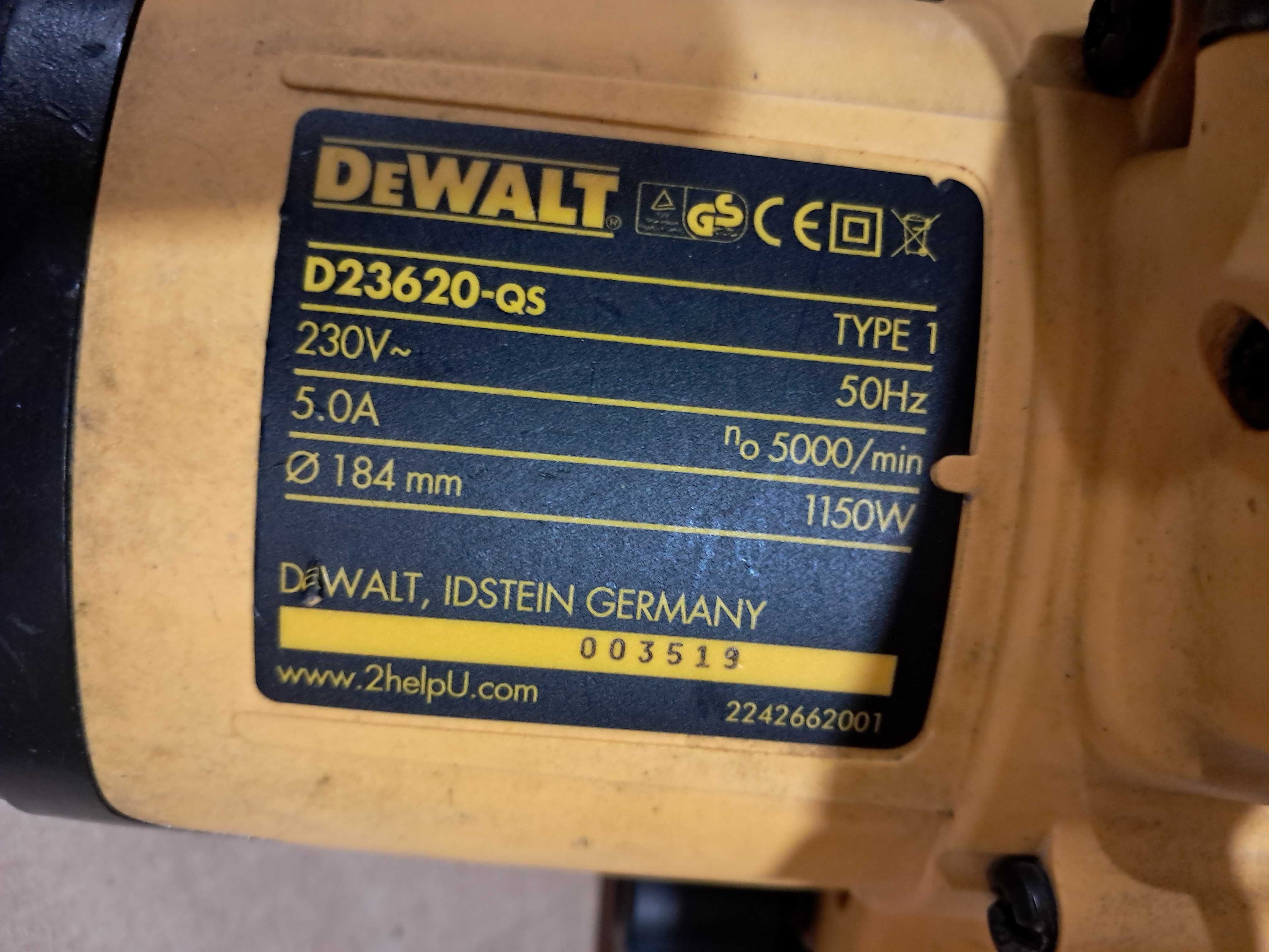 пила ручная DeWALT  D23620 -QS как новая