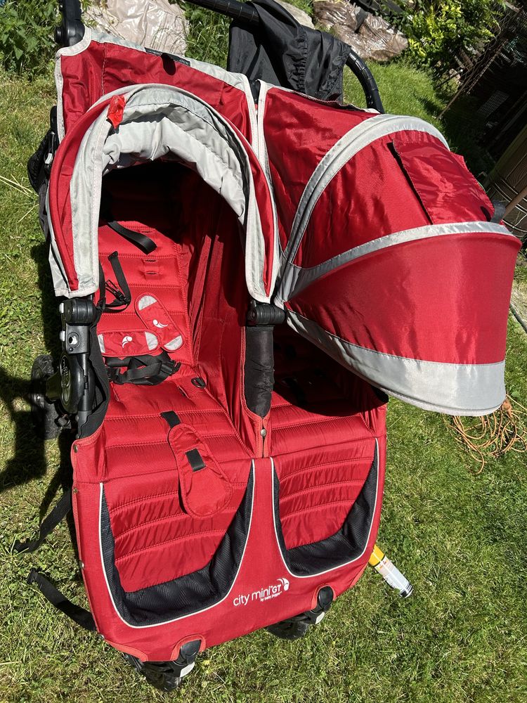 Wózek baby jogger city mini gt double z dodatkami