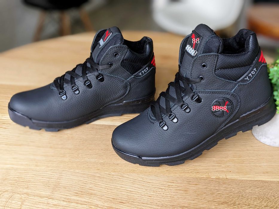 Чоловічі зимові черевики натуральна шкіра Ботинки мужские зимние кожа