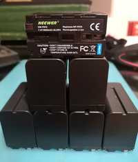 Bateria carregador Sony Np-F970 NPF970 npf970 fotografia vídeo led LED