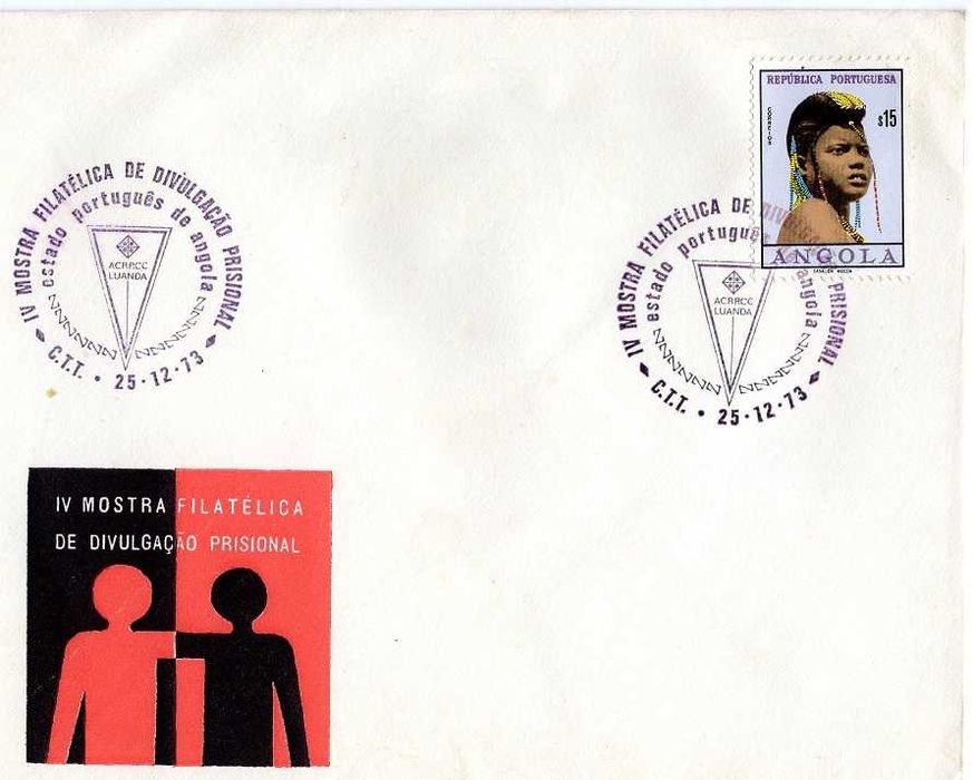 Angola - 1973dez25 = VI Mostra Filatélica Divulgação Prisional