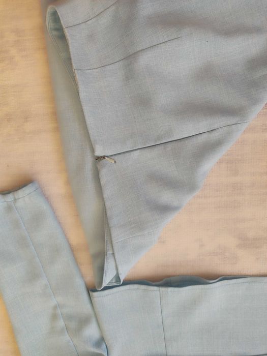 Костюм 42-44р літній блакитний трійка