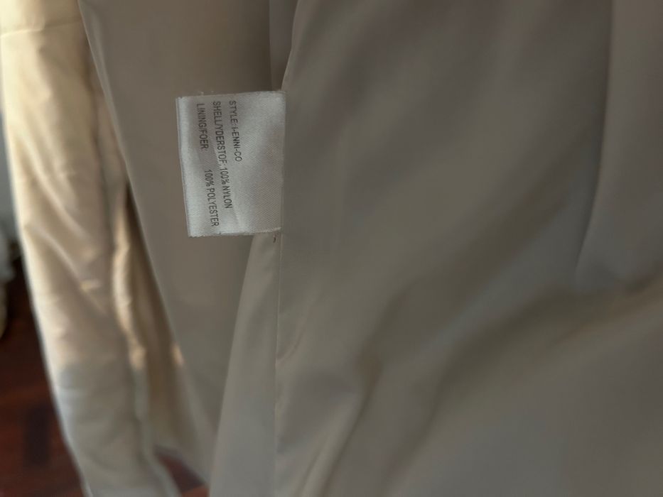 ICHI Gabardine / Trench Coat / Beige / Pale (Tamanho L)