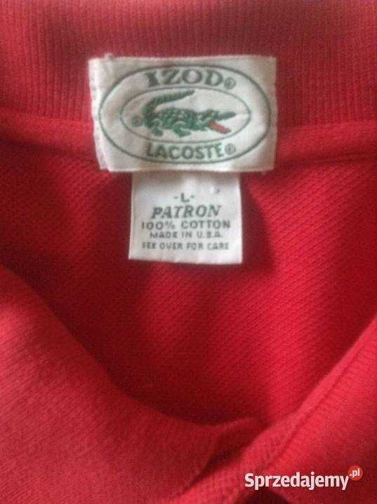 LACOSTE nowa koszulka męska polo z kr.rękawem.100% baw.rozm.L