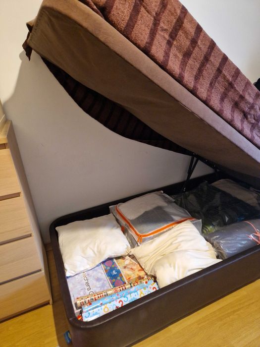 Cama sommier + colchão 90x190