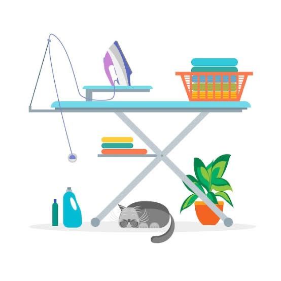 Passo a ferro, pode ficar descansada