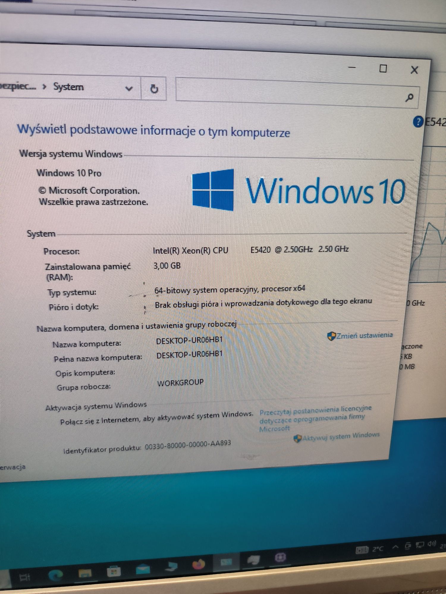Asus p5q- e xeon 5420 5 gb ram GTS 250