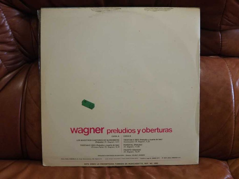 Vinil LP de Richard Wagner "Preludios Y Oberturas"
