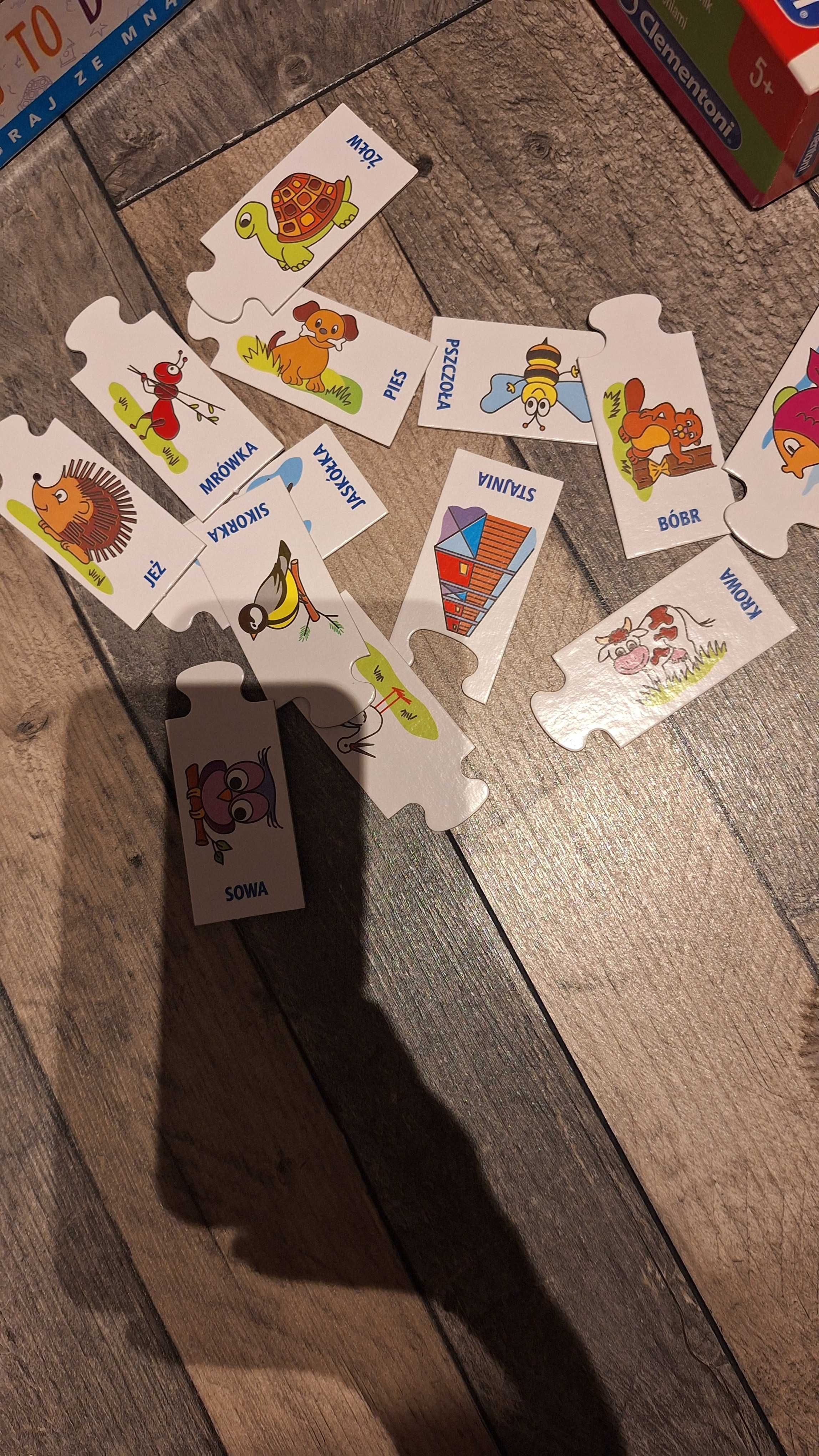 Gry i puzzle w bardzo dobrym stanie