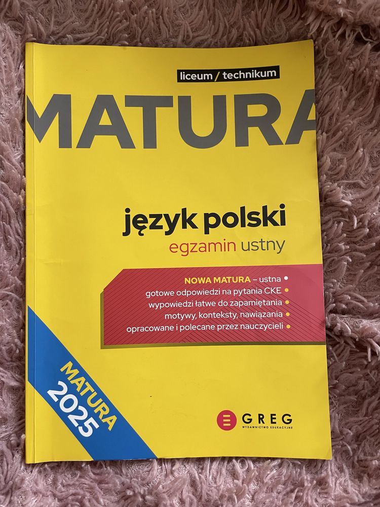 Matura język polski ustny 2025 greg