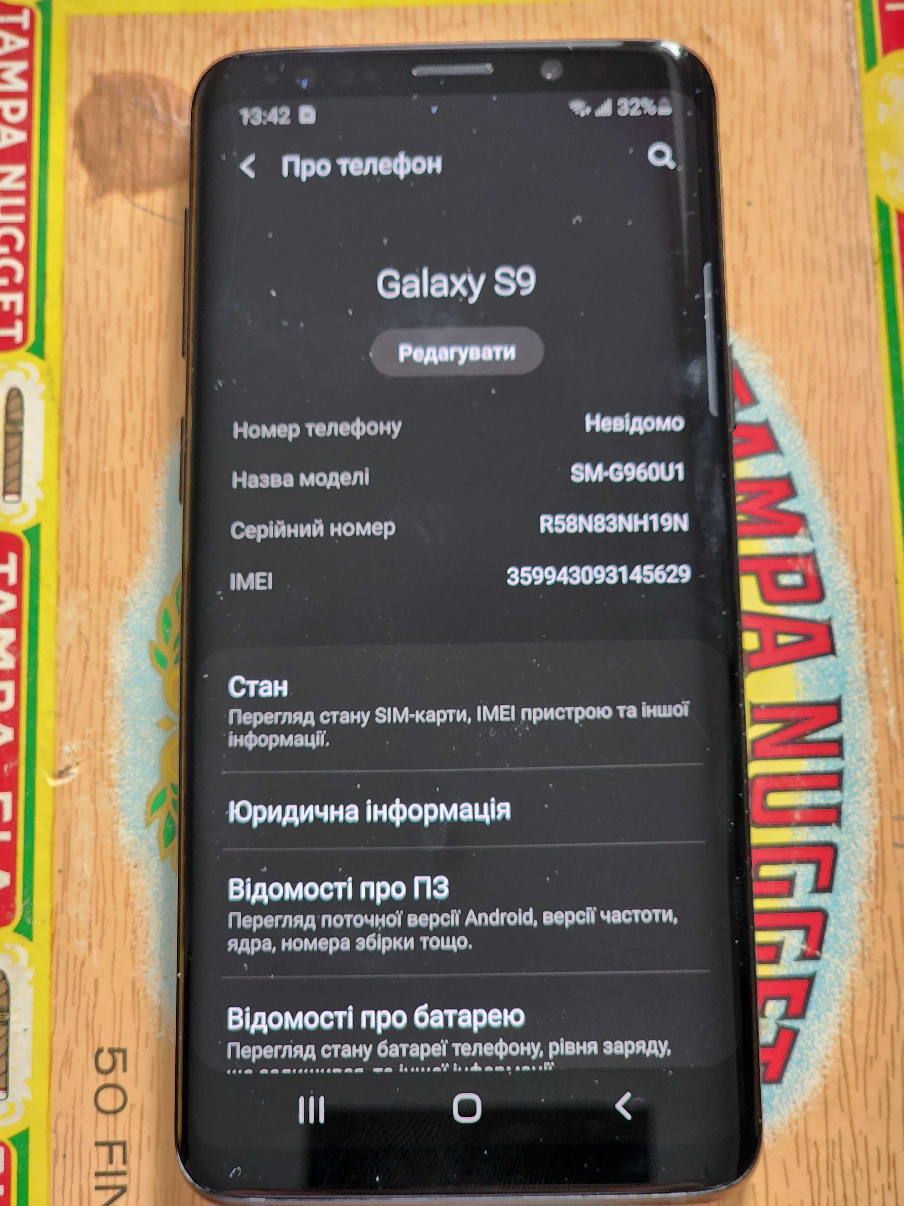 Samsung Galaxy S9 64Gb G960U1 Black