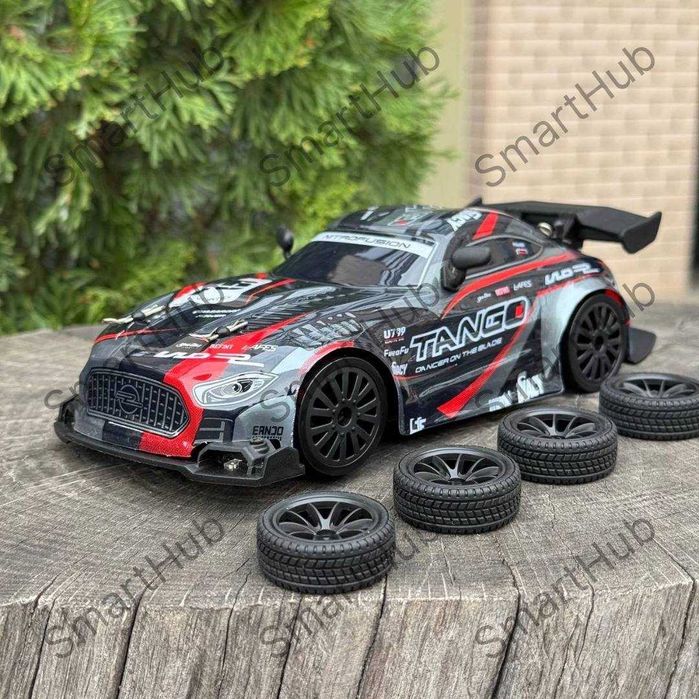 Дрифт машинка на радиоуправлении Mercedes Nitro черная на аккумуляторе