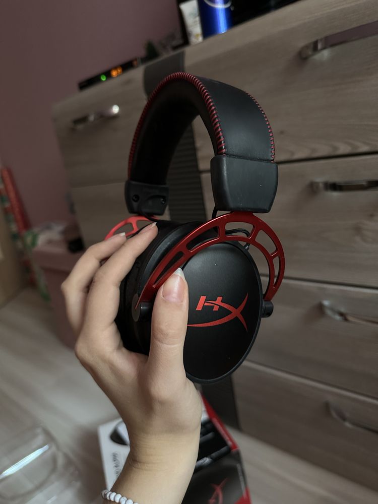 Słuchawki Hyperx Cloud Alpha używane bez mikrofonu