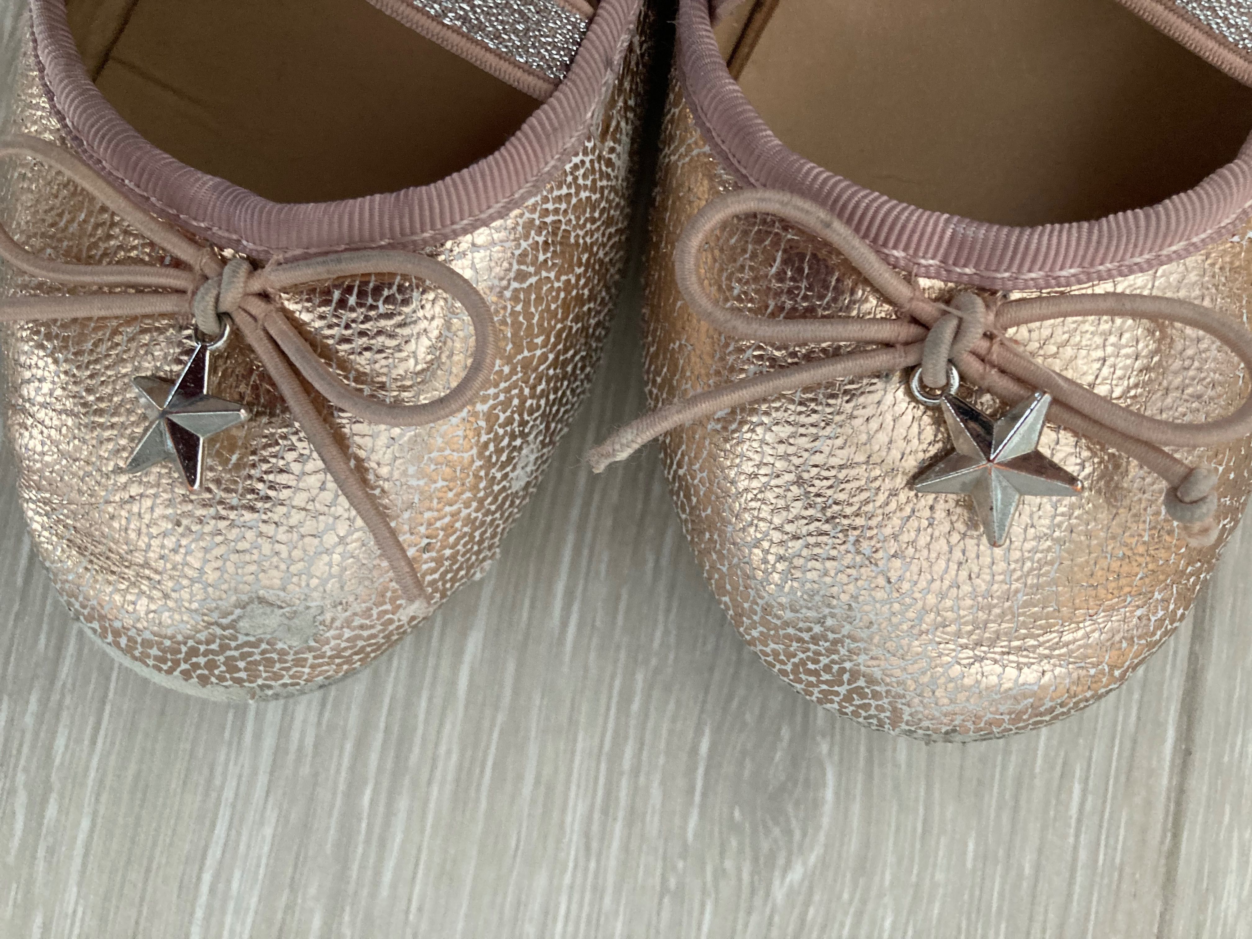 Baleriny balerinki primark rozm. 29 wkładka wew. 17 cm złote