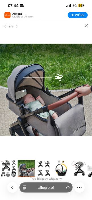 Nowy w kartonie wózek 3w1