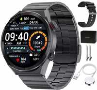 SMARTWATCH ZEGAREK męski GPS kroki tętno sen wodoodporny ekg + 2 PASKI