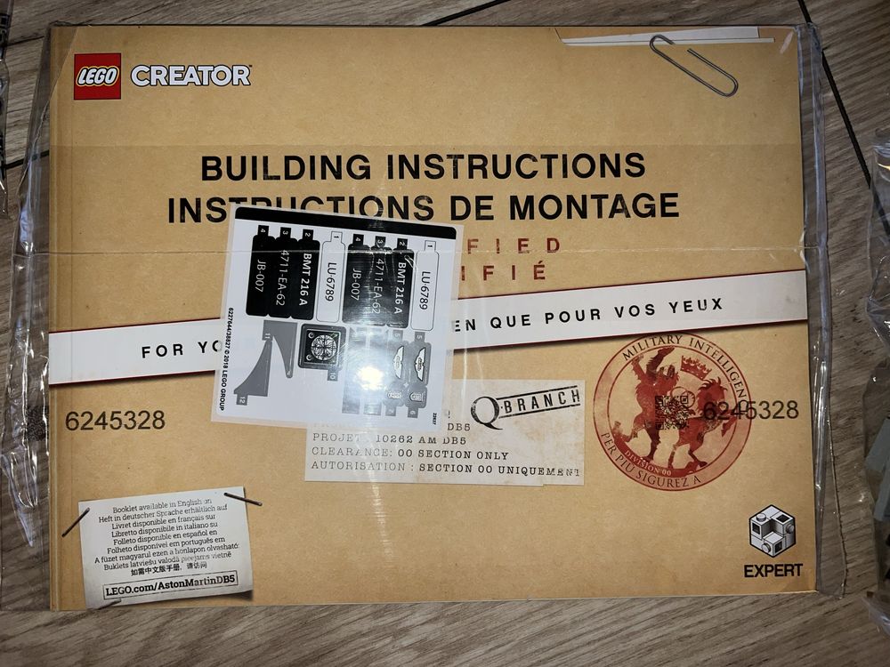 LEGO CREATOR Aston Martin DB5 Jamesa Bonda 10262, NOWY