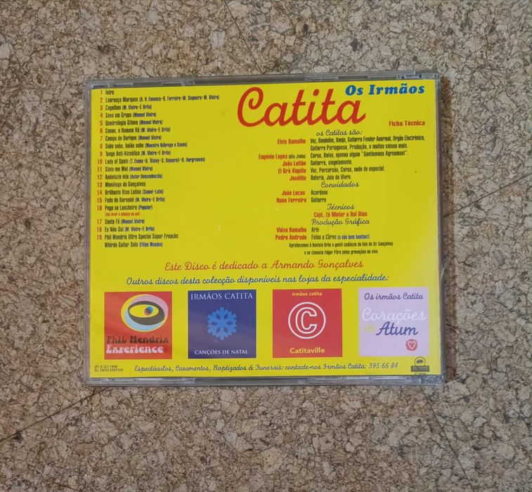 CD Os Irmãos Catita ‎– Very Sentimental (1996)