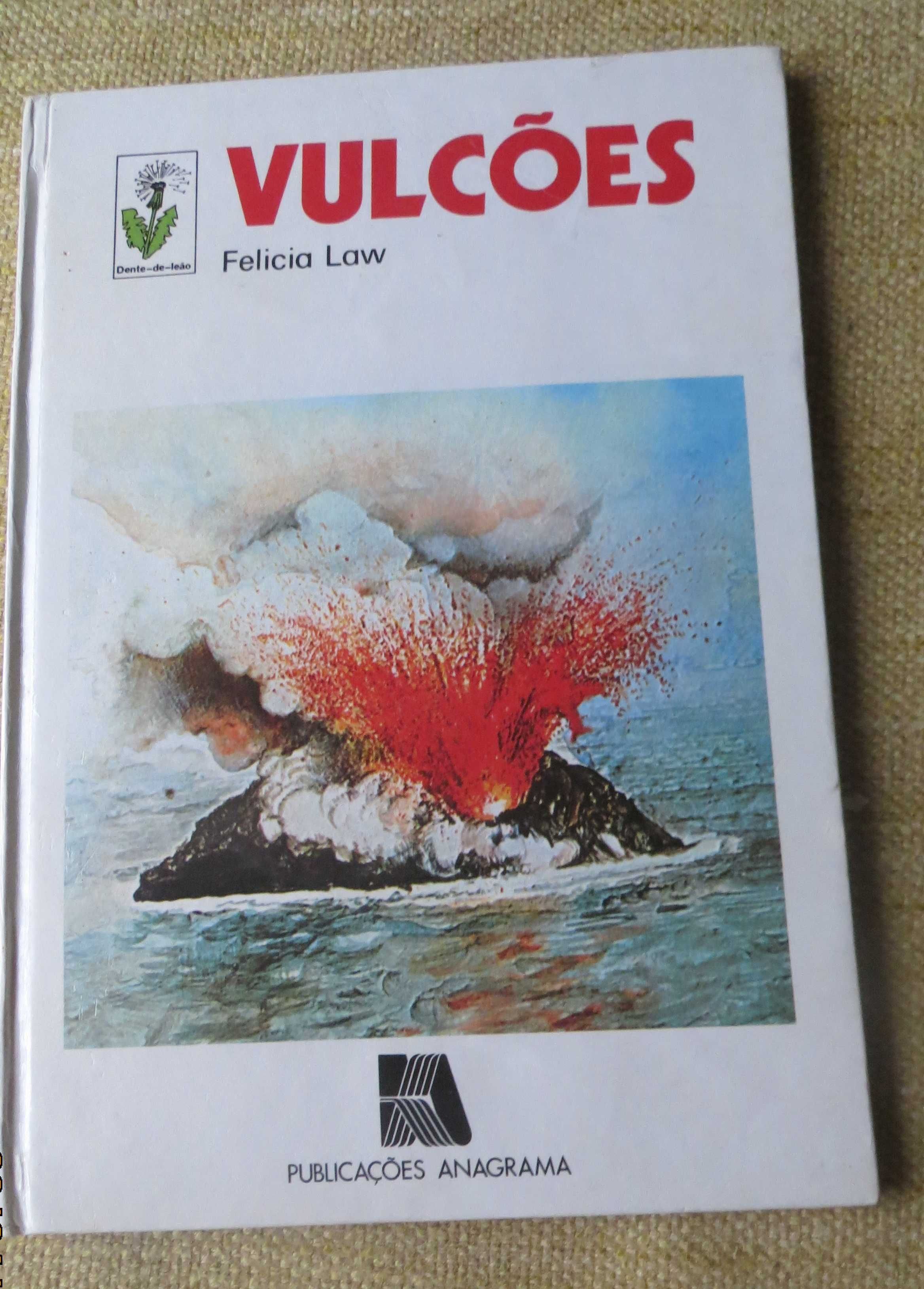Coleção completa 7 livros cultura geral, sobre Vulcões, Fogo, etc