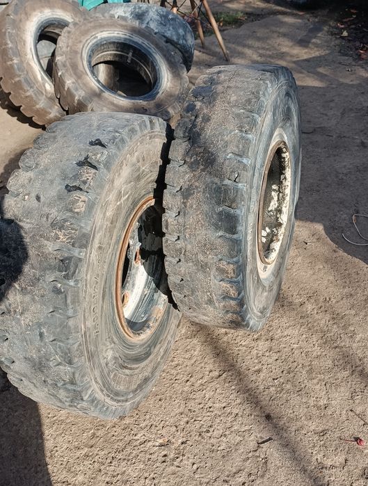 Шина 7.00-12  цельнолитая суперэластик гусматик с дисками