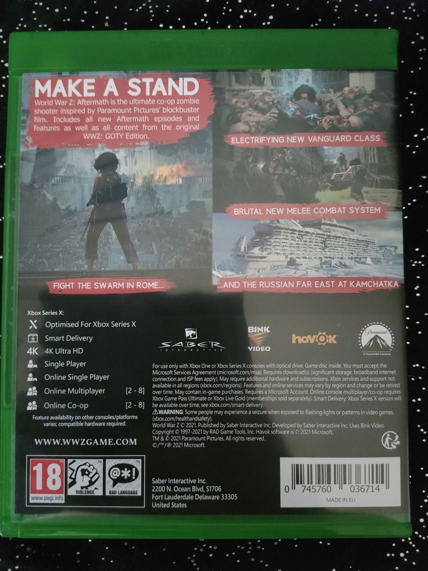 World War Z: Aftermath Xbox one/series x
