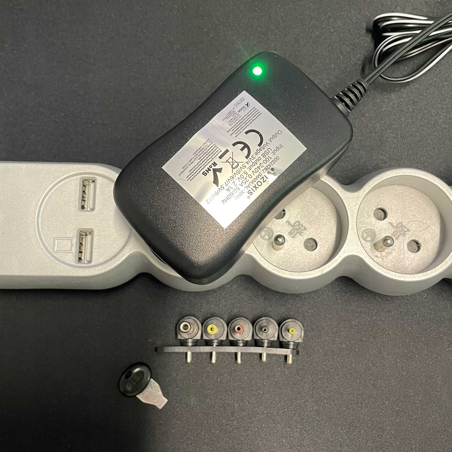 Zasilacz Uniwersalny Ładowarka Regulowany 3-12V Sieciowy USB 30W 6