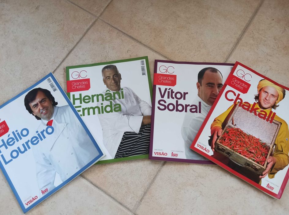 Livros de receitas de grandes Chefs