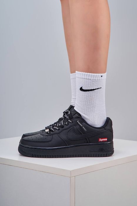 36-45 Nike Air Force 1 x Supreme Black