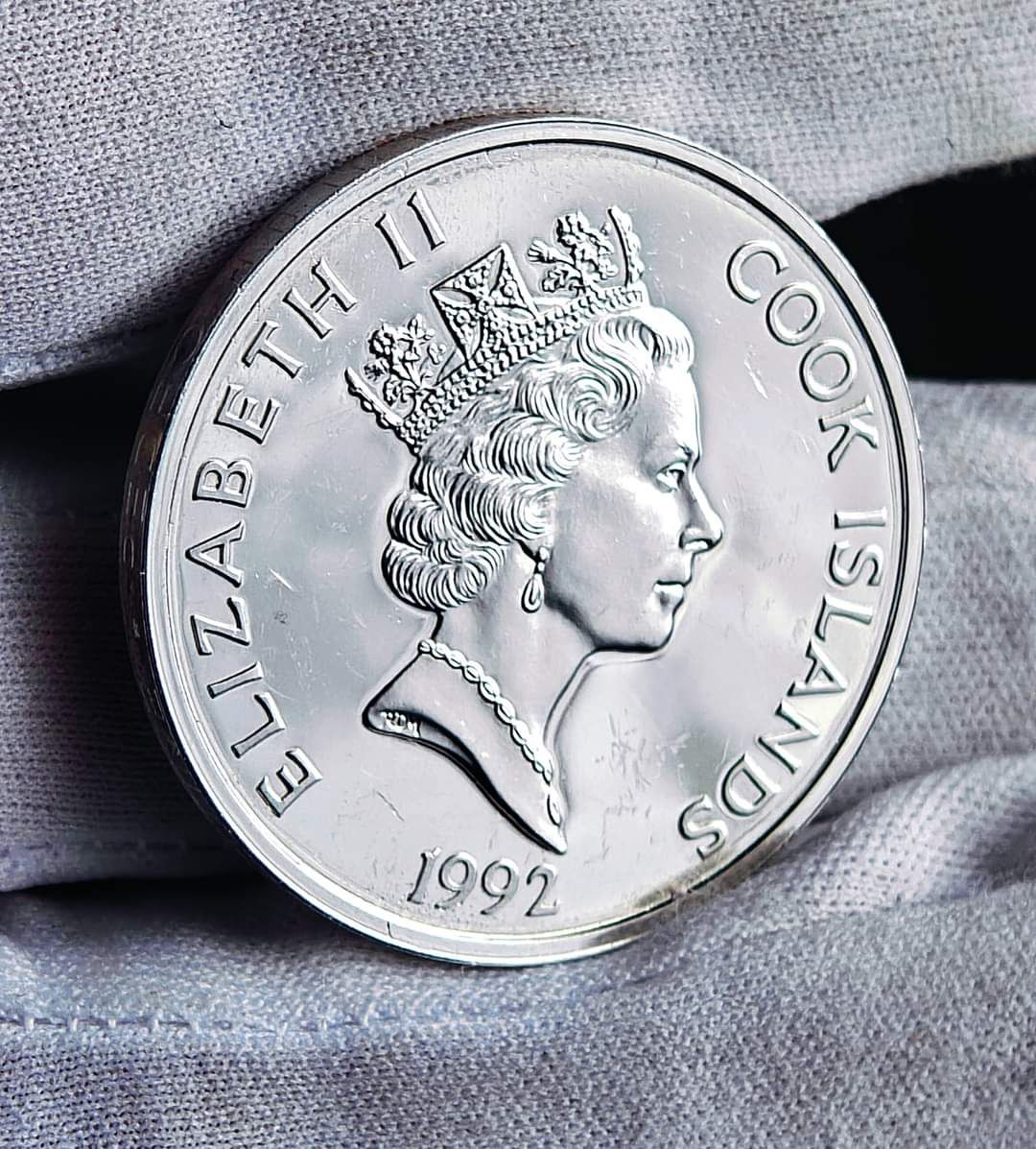Срібна монета 50 доларів 1992 р. Унція 925 проба. Педро Менендес !