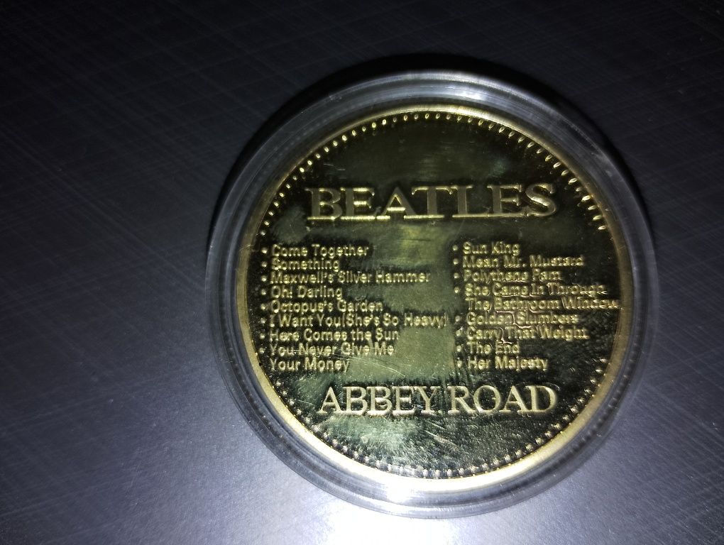 Moeda comemorativa Beatles