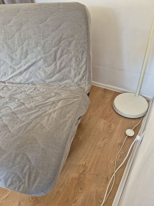 Sofa kanapa rozkładana Ikea Nyhamn/Knisa szary