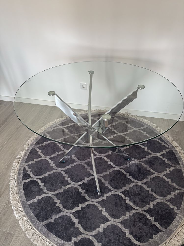 Conjunto Sala (Mesa, Cadeiras, Tapete)