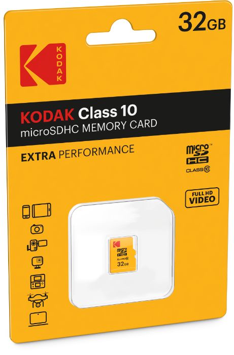 Карта памяти KODAK microSDHC 32GB идеально для видеорегистратора