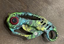 Nóż karambit kolorowy neonowy