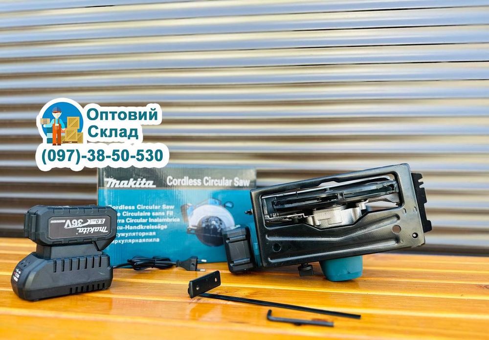 Аккумуляторная циркулярная пила паркетка Makita DHS680 36V 8A 185 диск