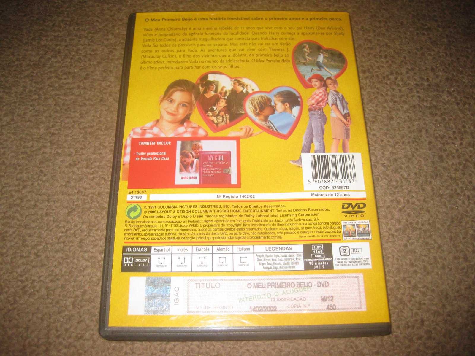 DVD "O Meu Primeiro Beijo" com Macaulay Culkin/Raro!